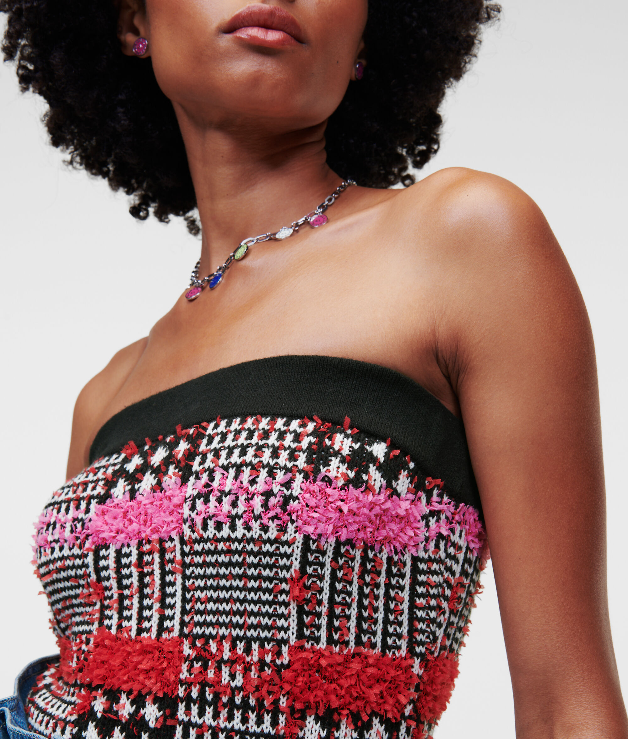 BUSTIER TUBULAIRE EN BOUCLÉ