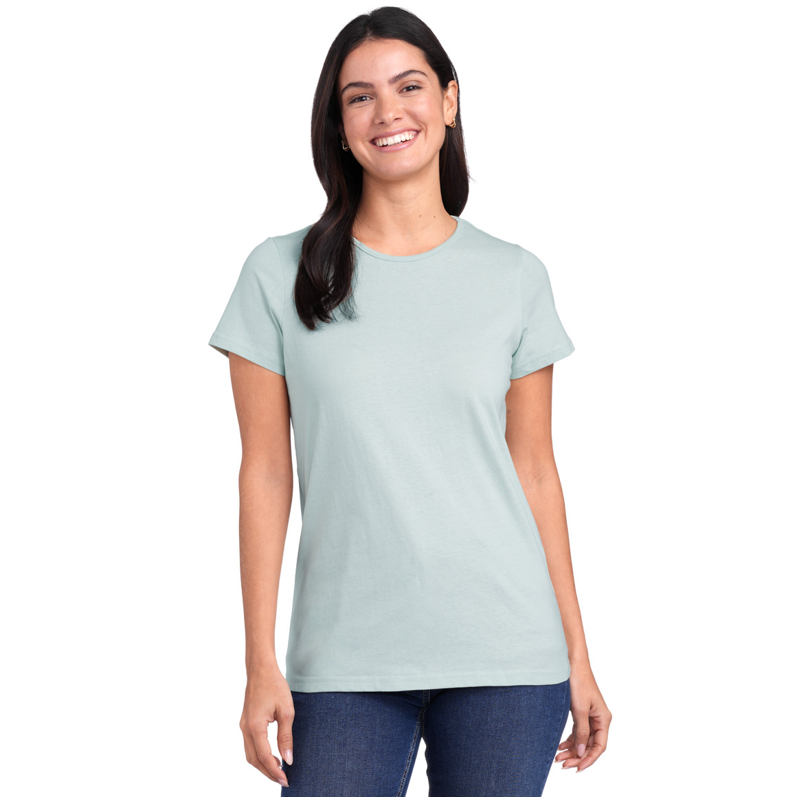 Famy 3 Damen T-Shirts im Set hellblau / weiss / mint