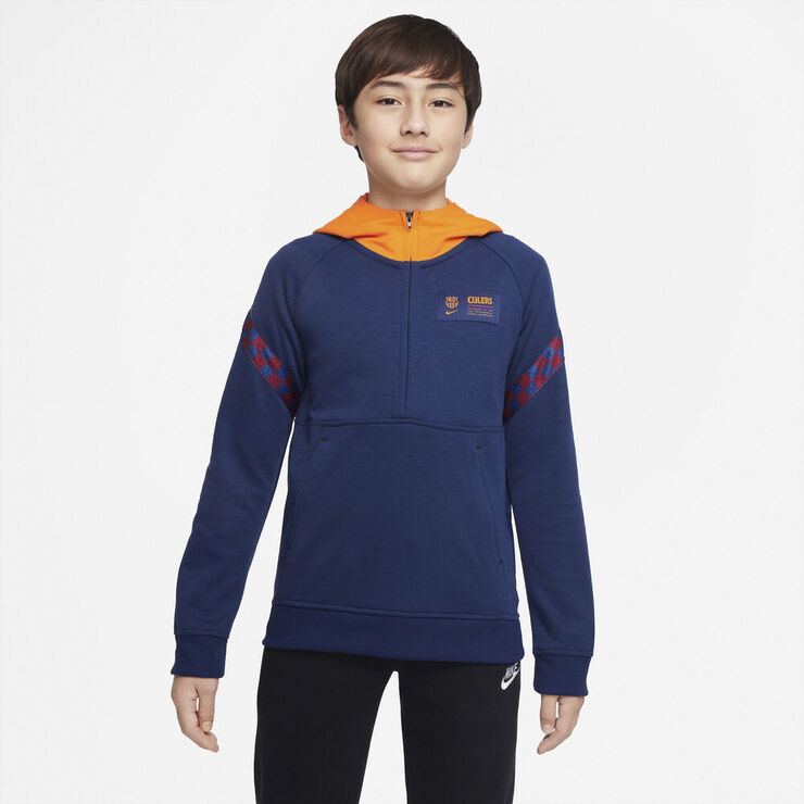 Nike Fc Barcelona Fleece Traeningstroje Blå