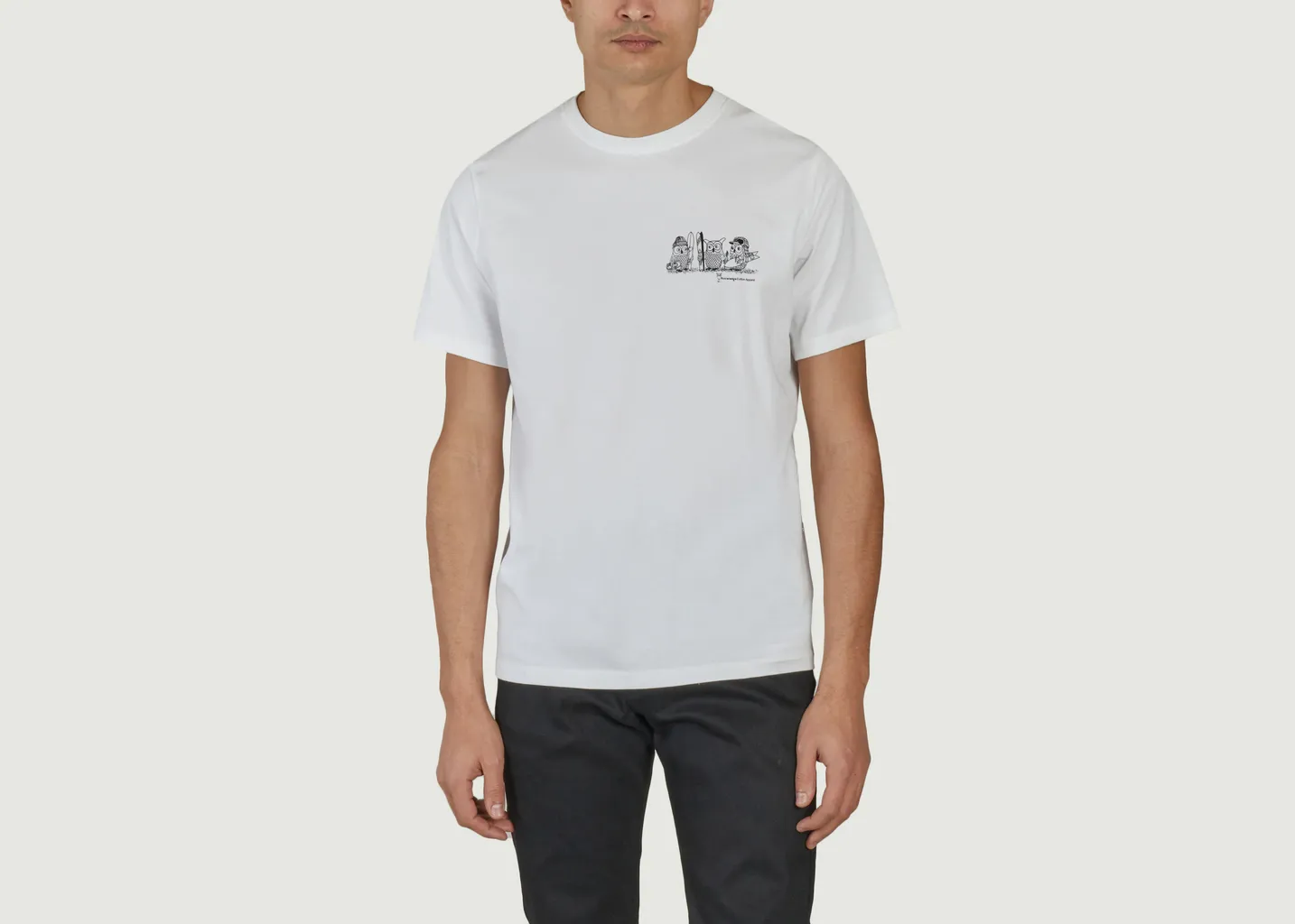 T-shirt droit imprimé logotypé KCA