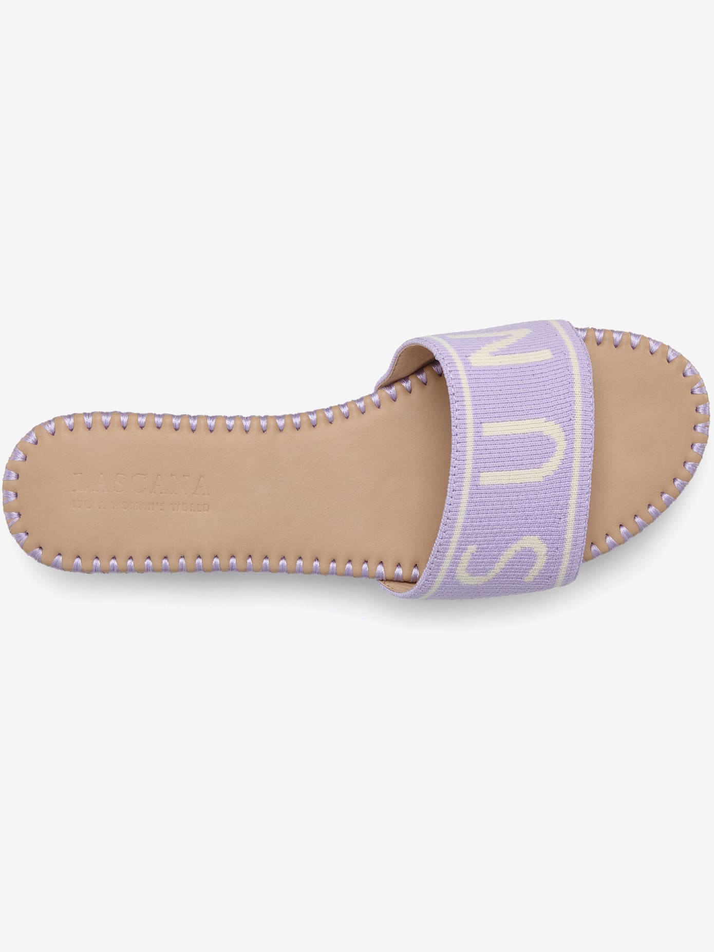 Jolies mules avec inscription et design tendance