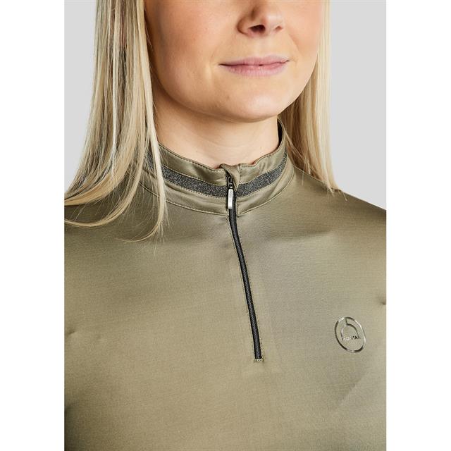 Trainingsshirt Montar MOGaia Brushed Gun Metal Middengroen