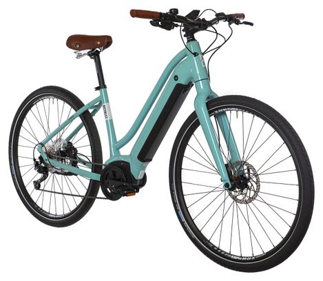 Vélo Fitness Électrique Bicyklet Béatrice Shimano Altus 9V 500 Wh 700 mm Bleu