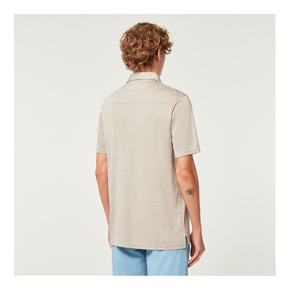 Oakley AERO HYDROLIX - Polo Homme arctic white hthr