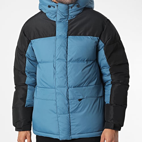 Doudoune Capuche 23107B Bleu Noir