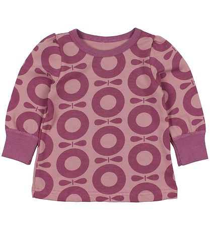 Katvig Classics Pullover - Pink m. Lila Äpfeln