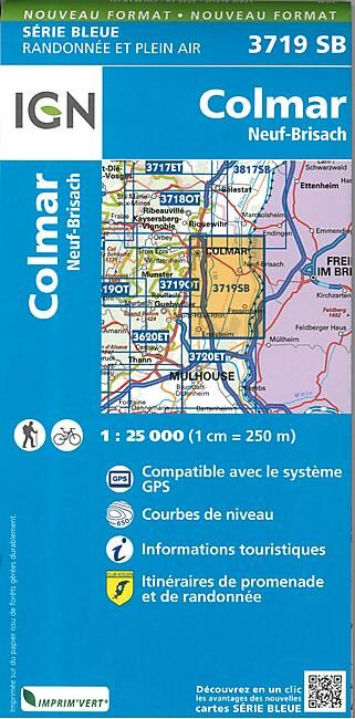 IGN - 3719 SB COLMAR 1 25 000