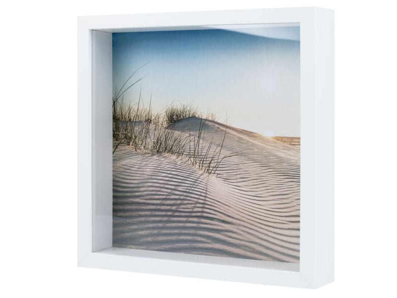 COCON Bilderrahmen 25 x 25 cm, Weiss 3D Fotorahmen für die schönsten Erinnerungen