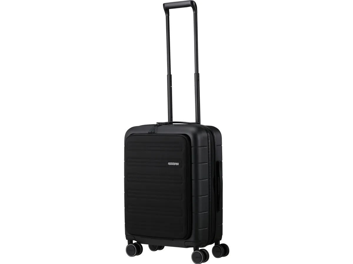 American Tourister Novastream 55cm, Trolley, Hård skal, Sort, Dark Slate, Kabine, 4 hjul