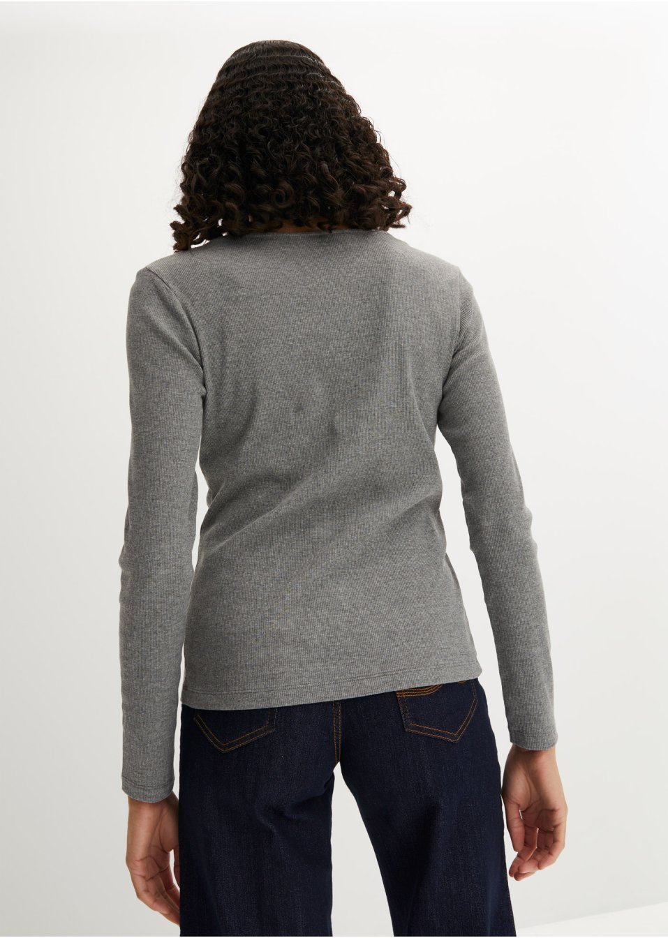T-shirt manches longues avec détail nœud