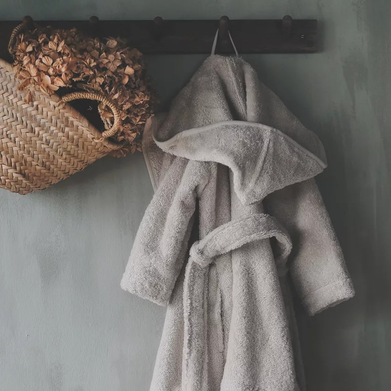 Lille Kanin Bathrobe Terry 3-4 Years - Vanilla Ice
