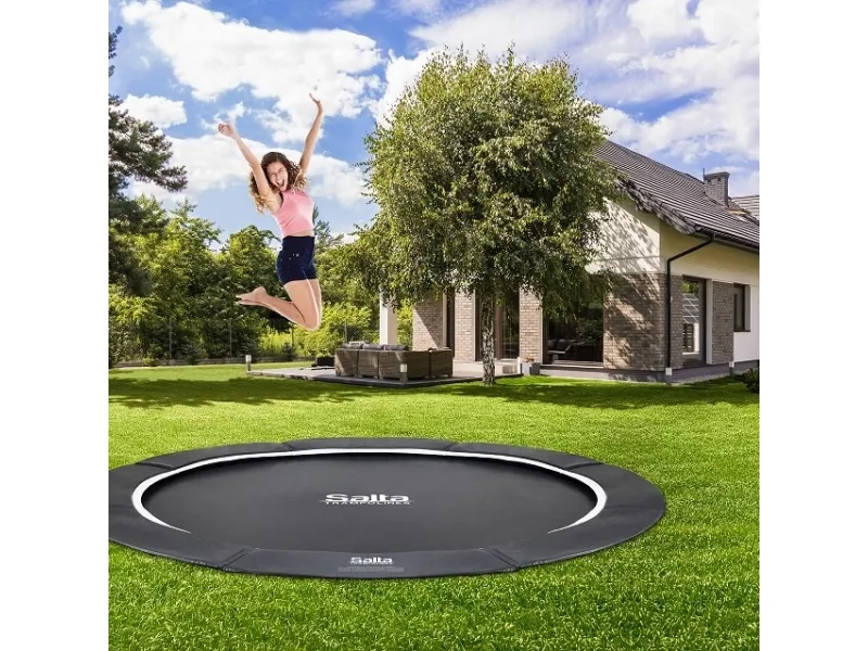 Salta 5067A, Undersænket trampolin, Rund, 120 kg, 5 År, Sort