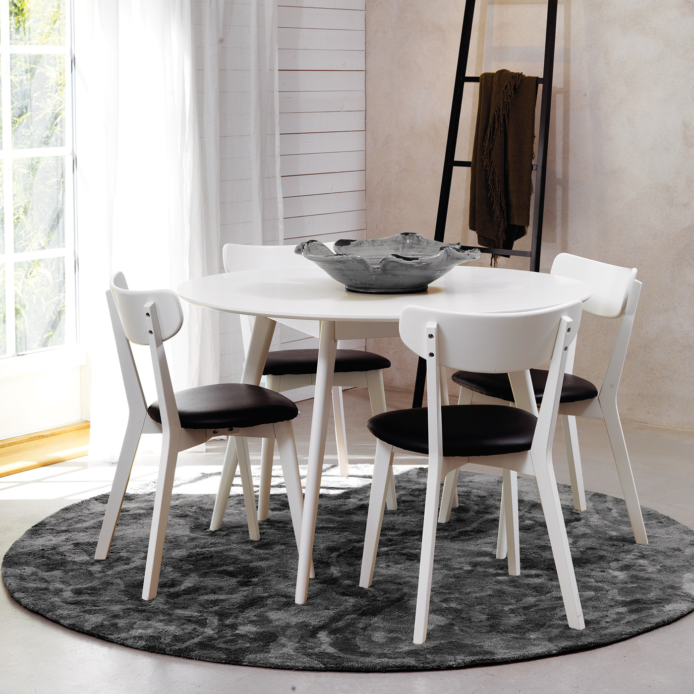 Eettafel Yumi Ø115 cm Wit