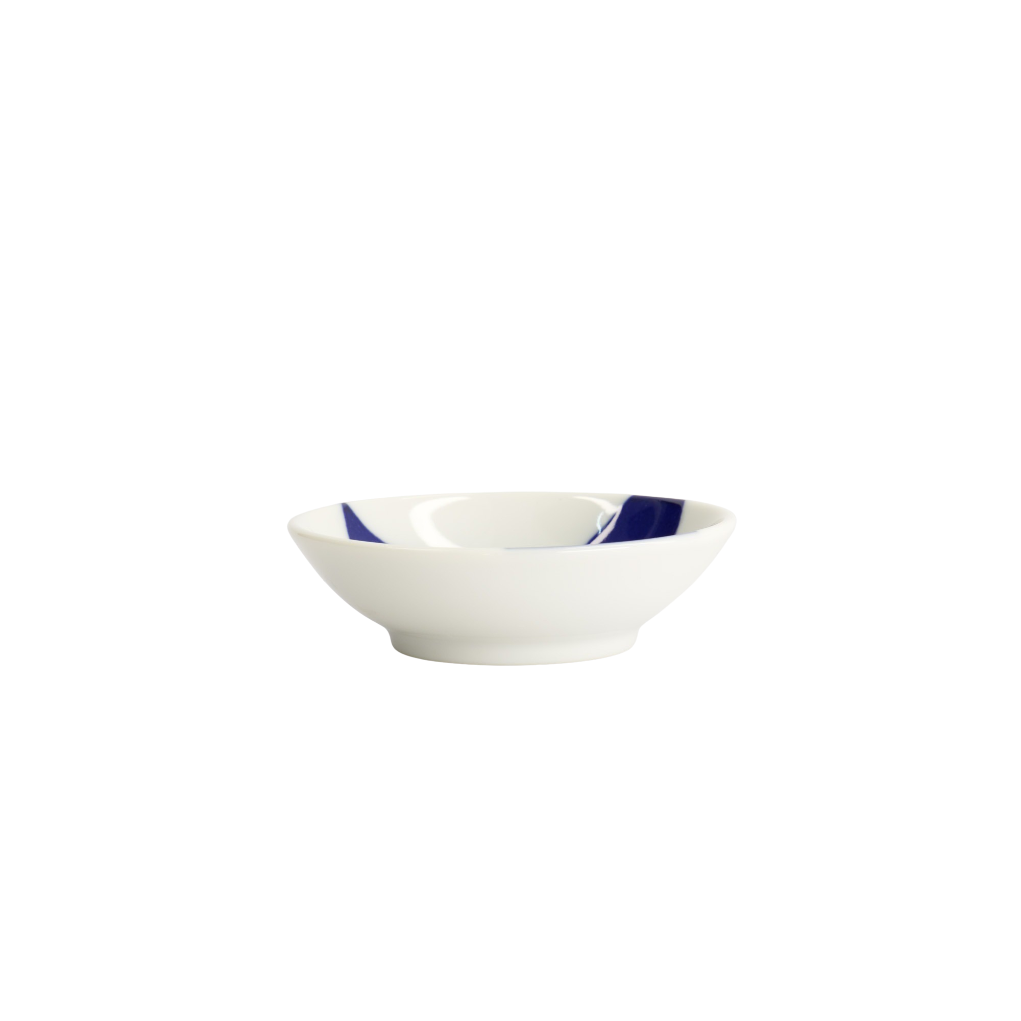 Tokyo Design Studio  Whale Kawaii Sauce skål, blå/hvid - Ø9 cm.