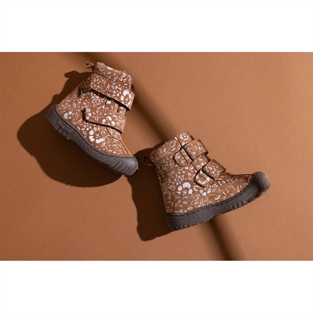 Evon Tex Sko Brandy Flowers - Bisgaard