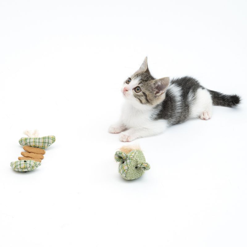 Lot de jouets Modern Living Glasgow Souris & Arête de poisson