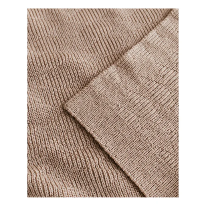 Hvid Couverture Herbie Laine D'Agneau Mérinos | Taupe