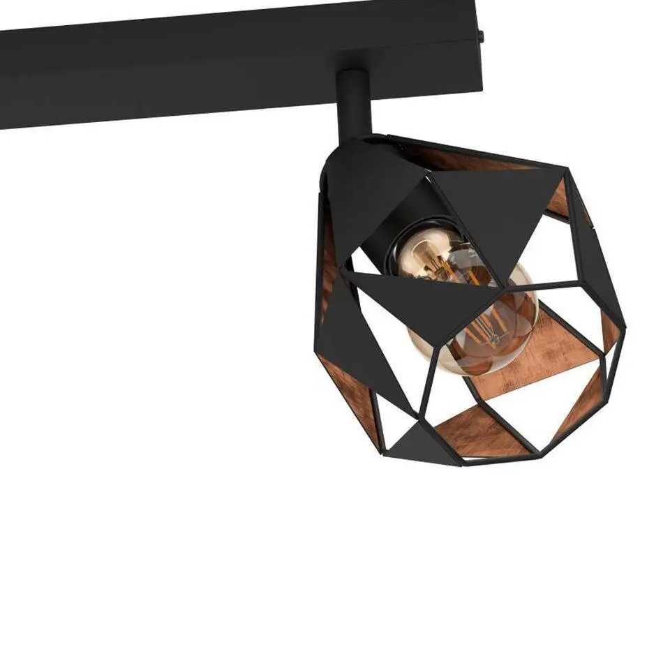 EGLO Carlton 7 Spot - E27 - 73 cm - Zwart/Koper - Staal