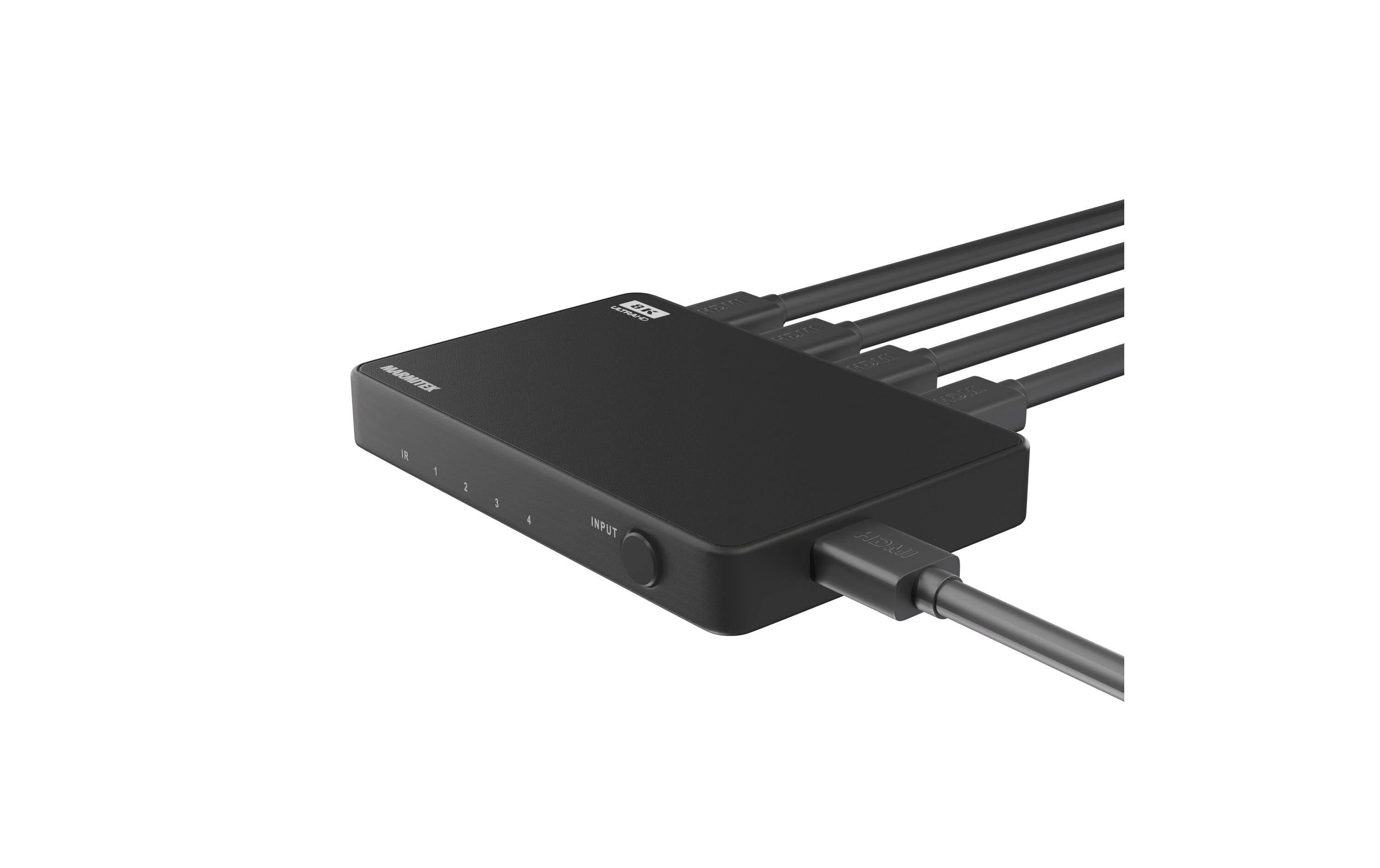 HDMI-Umschalter Connect 740<br>Switch 8K 60 Hz, 4K 120 Hz, HDMI 2.1, 4 Eingänge / 1 Ausgang