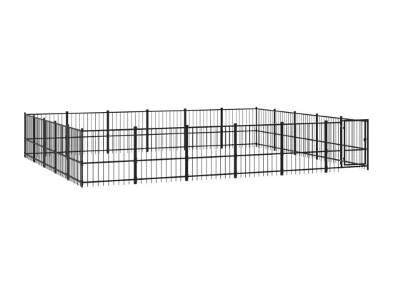 Chenil cage enclos pac noire 582 x 485 x 100 cm 02_0041828