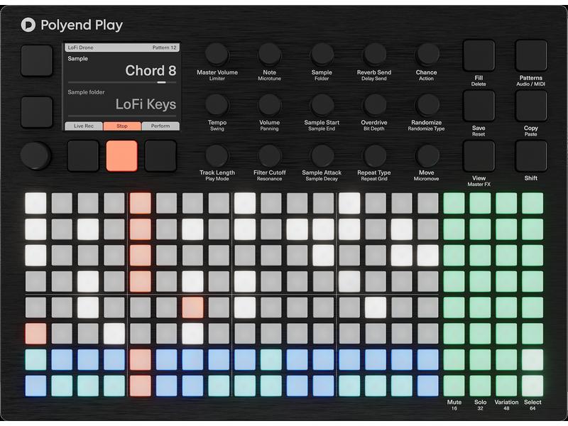 Polyend Groove-Box Play Samplebasierte Groovebox