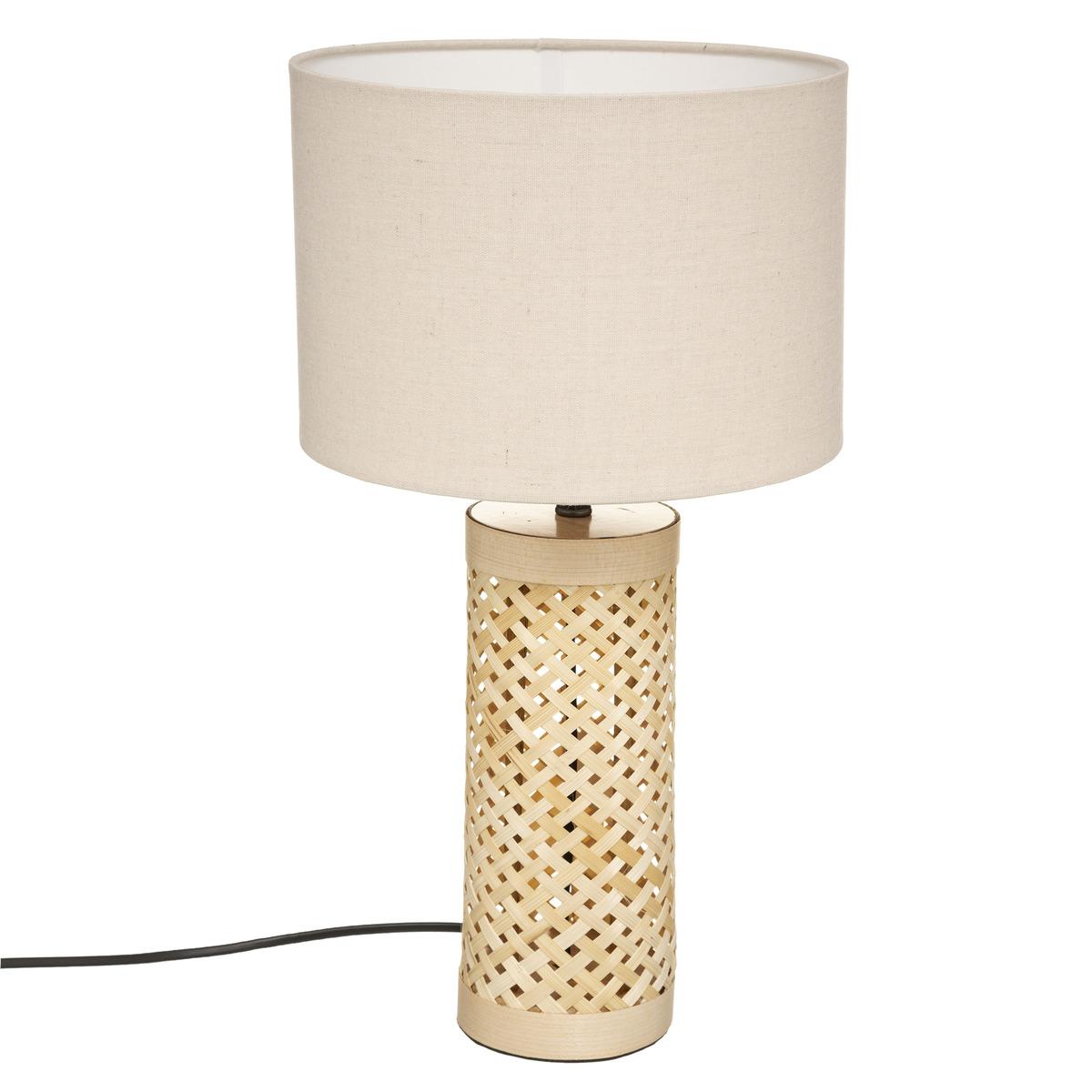LAMPE DROIT SALMA NATUREL H.47CM