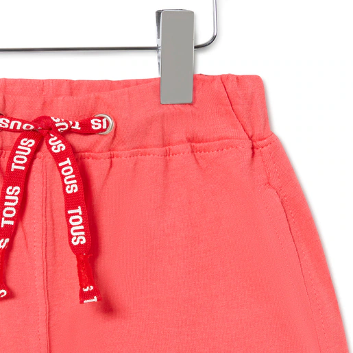 Shorts casuais coral