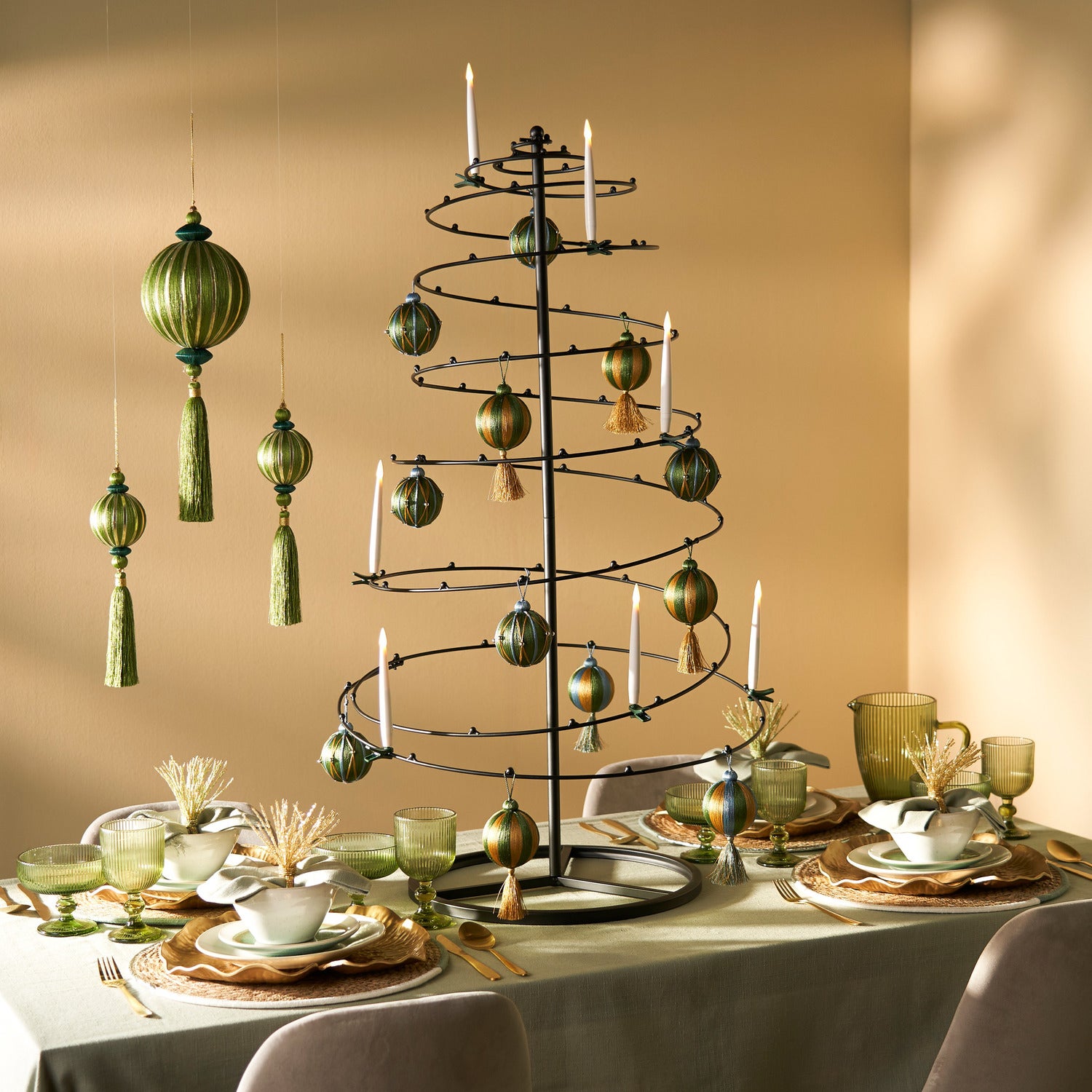 Mica Decorations wijnglas Merlot groen 250 ml