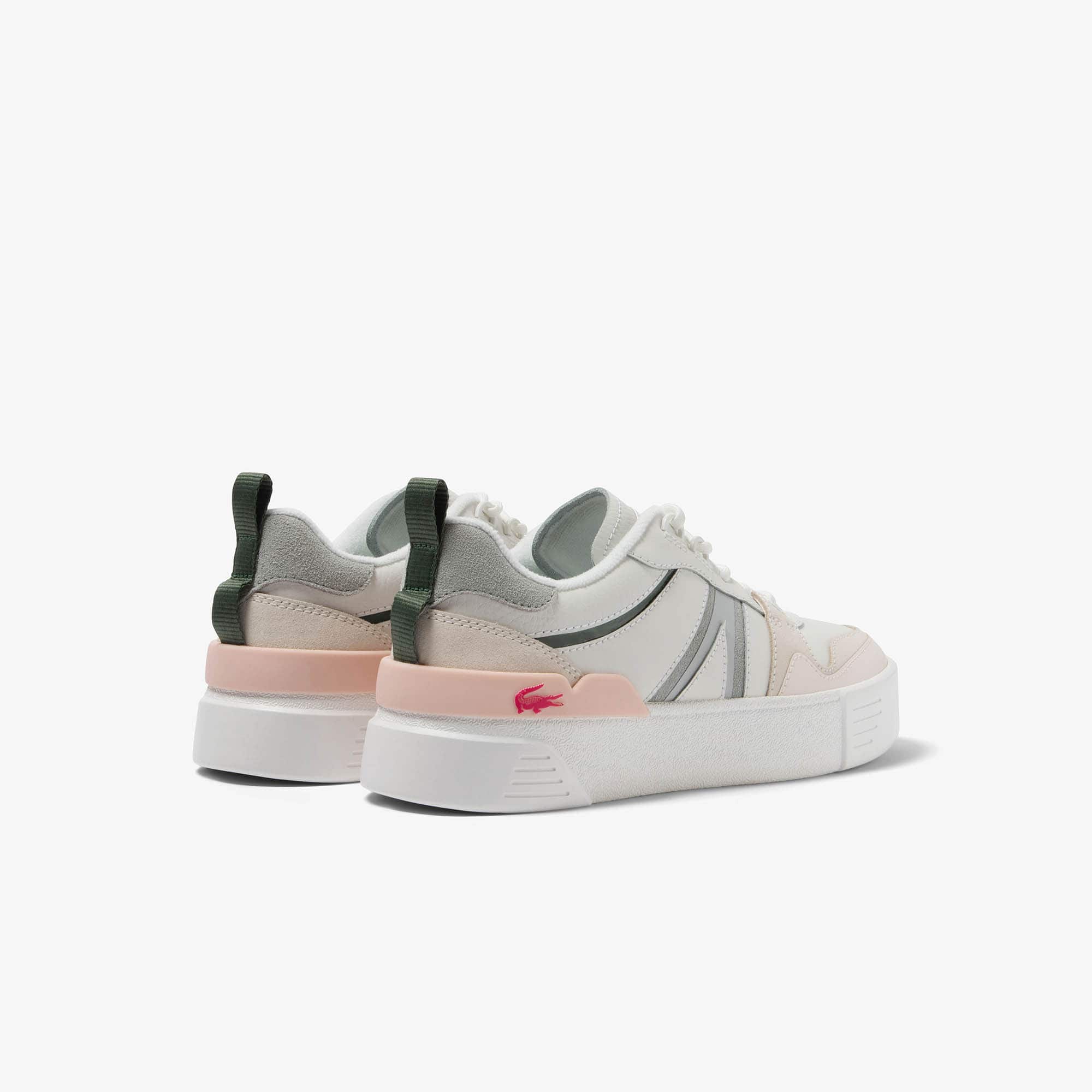 Sneakers L002 femme en cuir et mesh Sneakers - Blanc - Lacoste - Femme