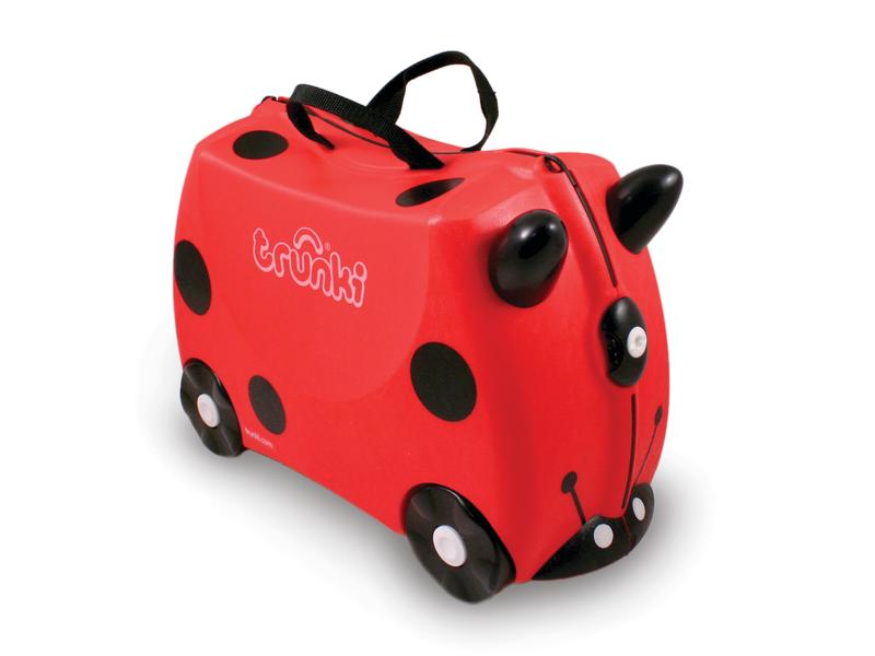 Trunki Reisetrolley Marienkäfer Harley Rot Reisekoffer für Kinder