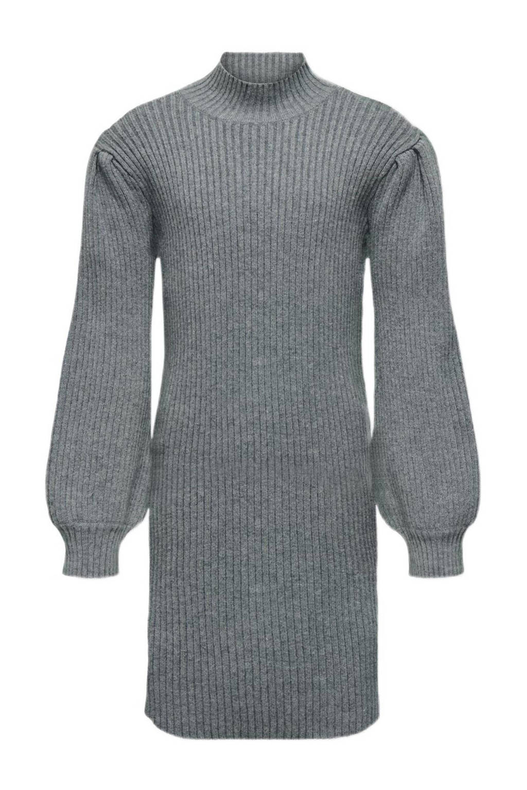 ONLY gebreide jurk KOGKATIA grijs melange