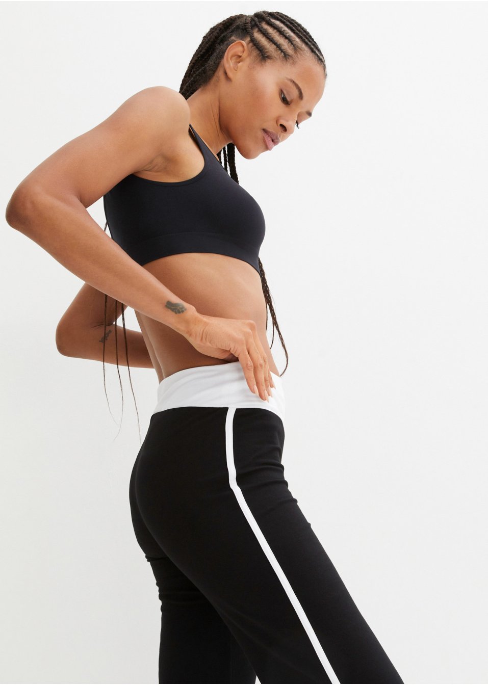 Pantalon palazzo avec élasthanne