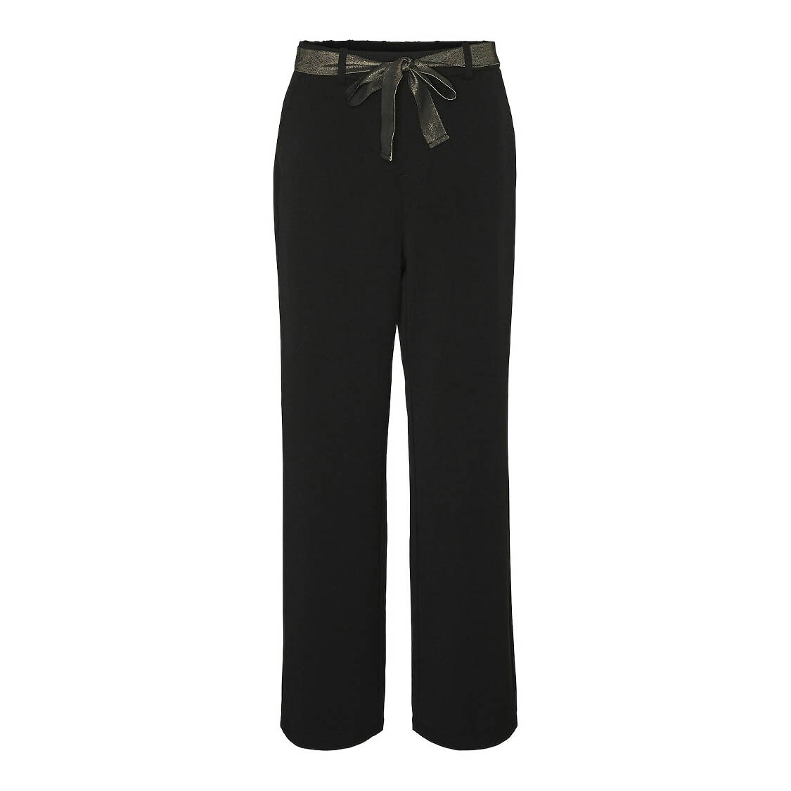 VERO MODA<br>Calças retas com cinto de amarrar