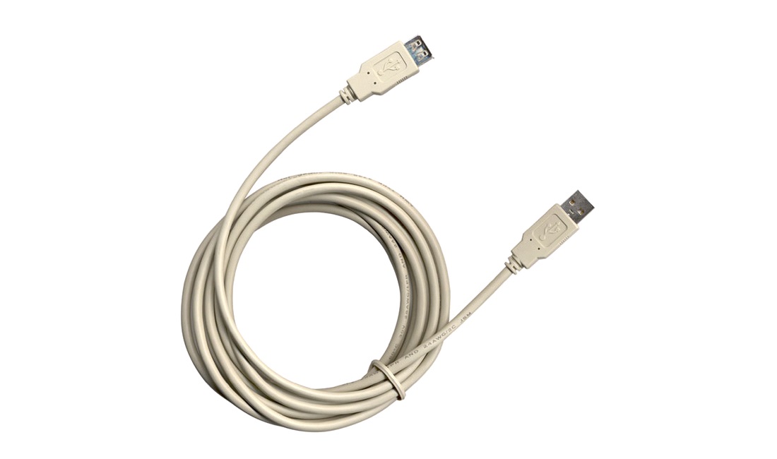 USB Kabel A/A han/hun stik, 3 M