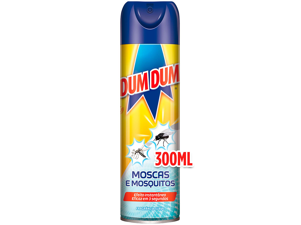 INSECTICIDA DUM DUM SPRAY MOSCAS E MOSQUITOS 300ML