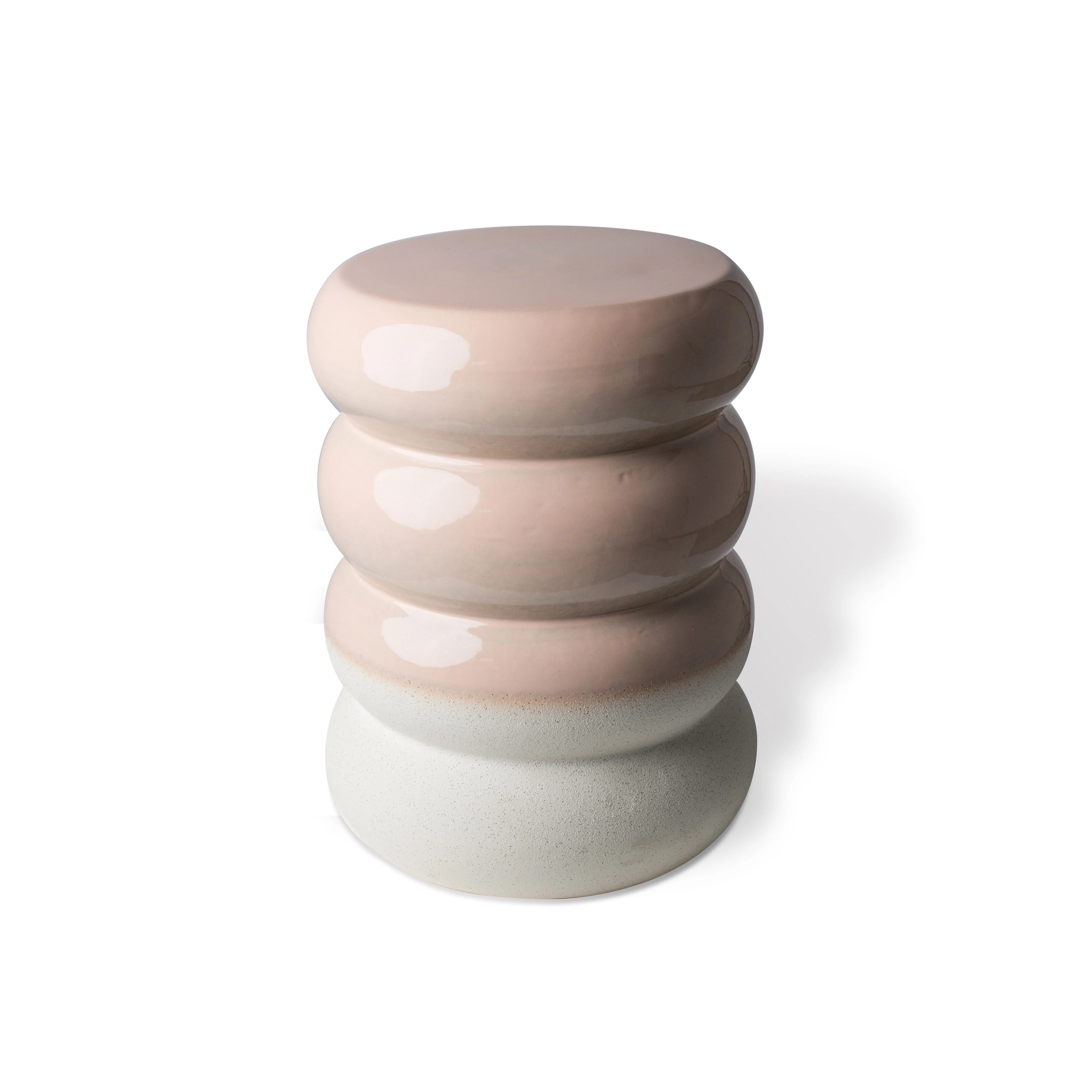 CHUBBY - Table d'appoint céramique | Rose