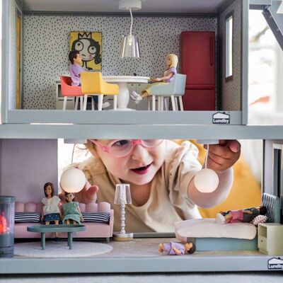 Lundby Dukkeskapstilbehør Sett Til Spisesal