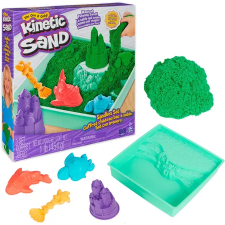 Spin Master Kinetic Sand - Sandbox Set grün (454g)