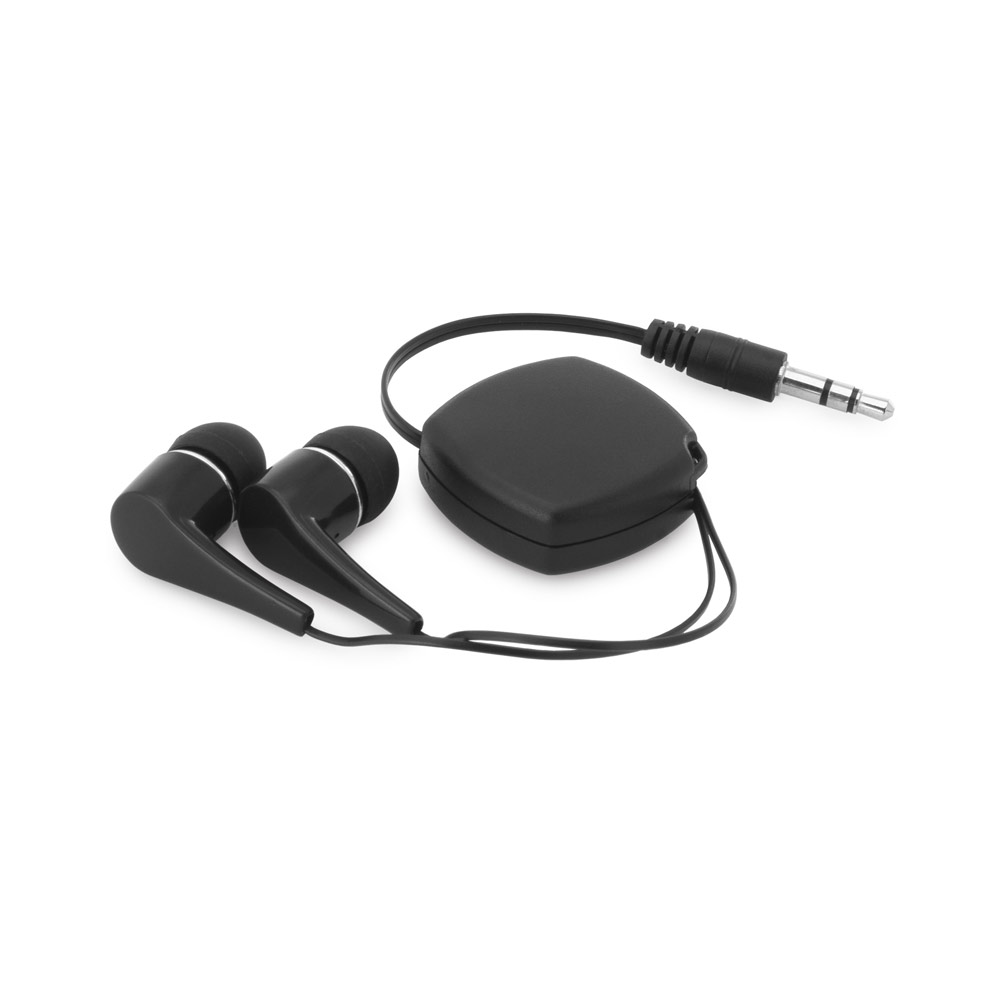 hi!dea 97359 - Écouteurs rétractables avec câble en ABS de 0.75 m