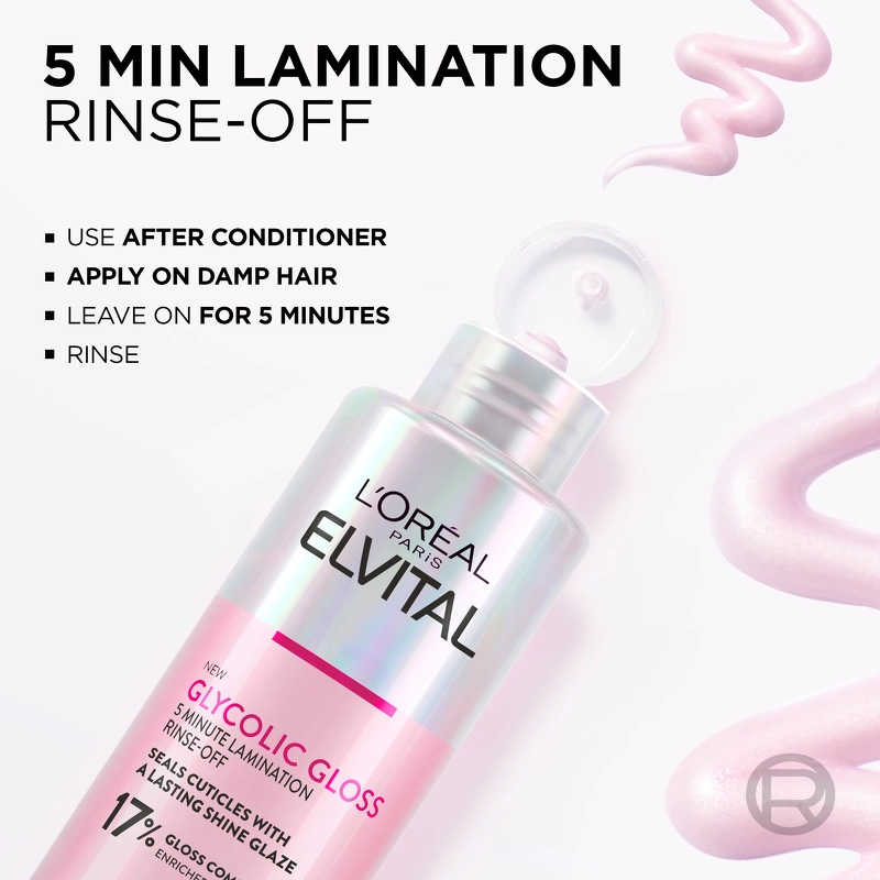 L'Oreal Paris Elvital Glycolic Gloss Rinse-Off Treatment 200 ml