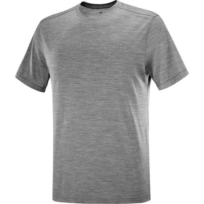 OUTLIFE MERINO BLEND  Kurzarmshirt Herren MediumGrey