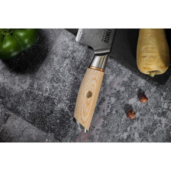 Couteau Fukito Pakka San Mai modèle Chef 21cm Fukito