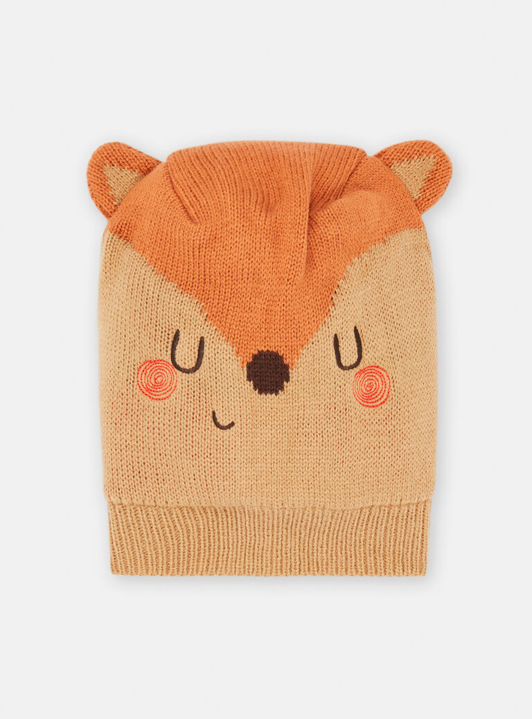 Cagouleà motif renard pour bébé garçon