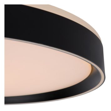 Lucide NURIA plafonnière Ø 50 cm LED dimb. 2700K 3 StepDim Zwart