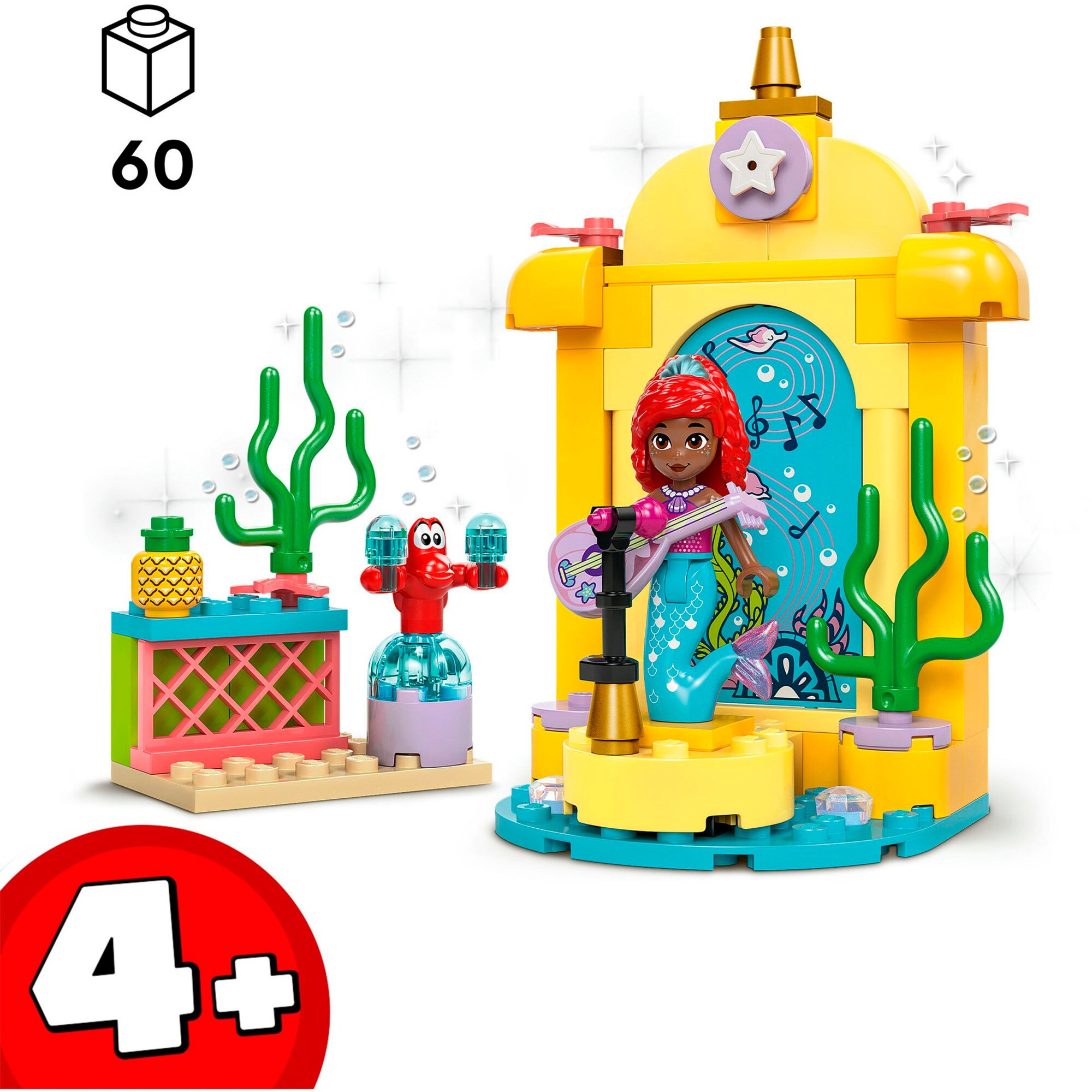 LEGO Konstruktionsspielzeug Disney Princess Arielles Musikbühne