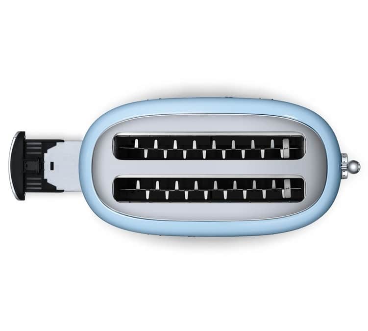 Grille-pain TSF02PBEU 4 tranches Bleu Azur - SMEG