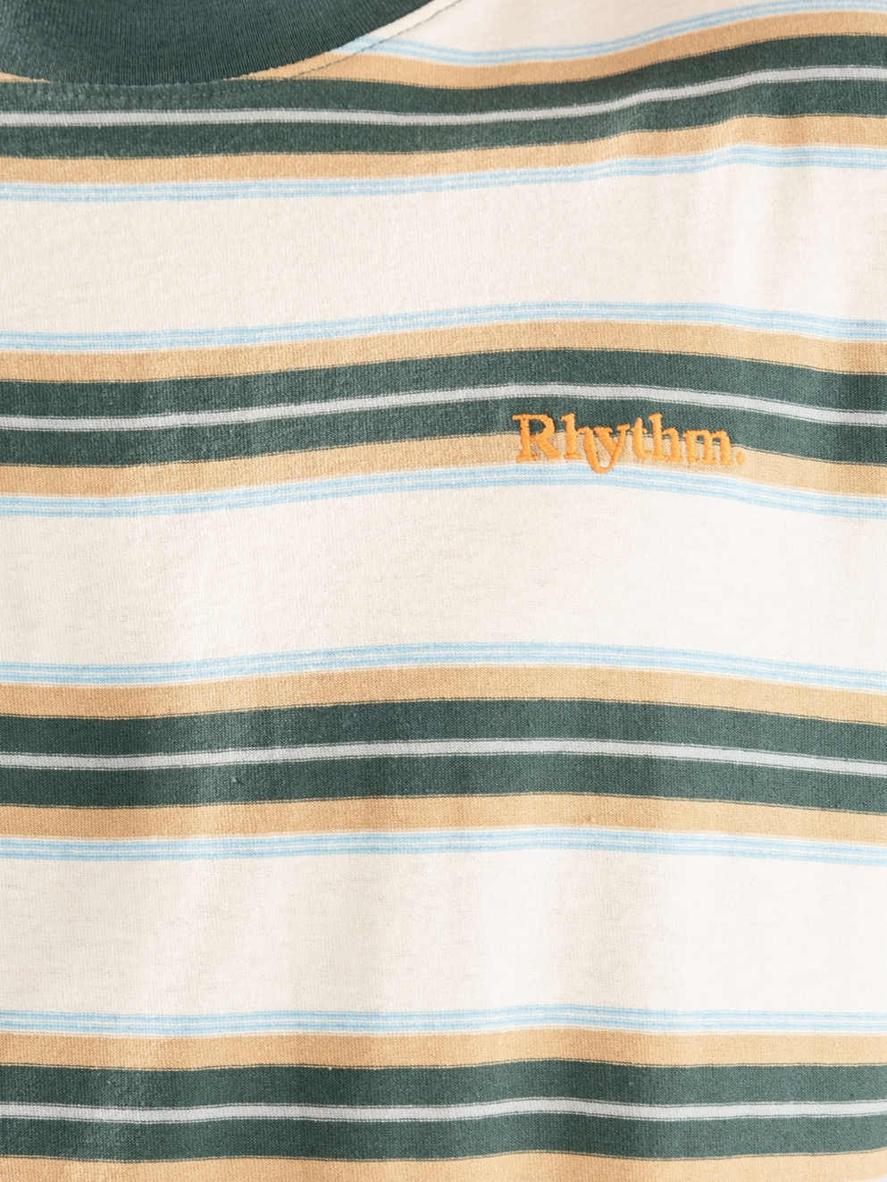 Rhythm Everyday Stripe T-Shirt vintage green