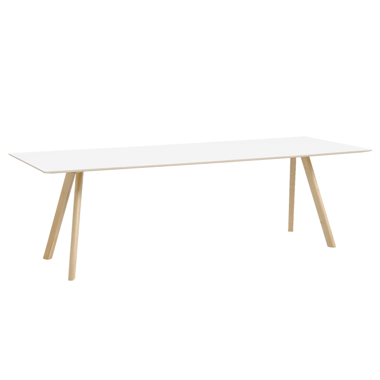 Hay Copenhague CPH30 tafel 250x90, gelakt eiken, wit laminaat