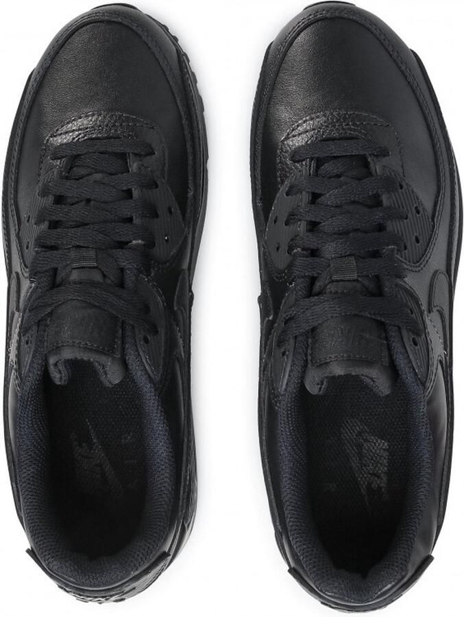 Nike Air Max 90 Leather Heren Sneakers Black Black-Black
