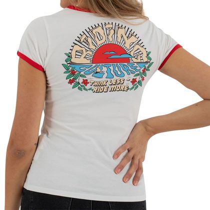 T-Shirt manches courtes RIDING CULTURE SUNRISE LADY - Blanc